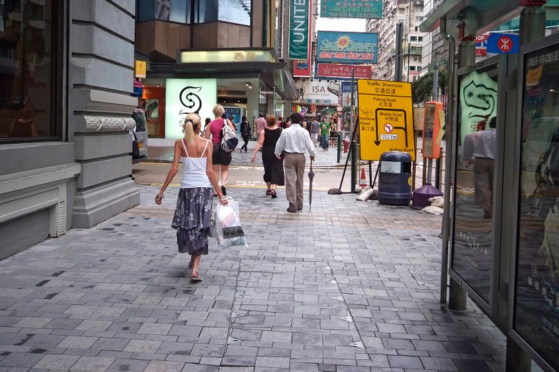 Kowloon shopping areas in HongKong