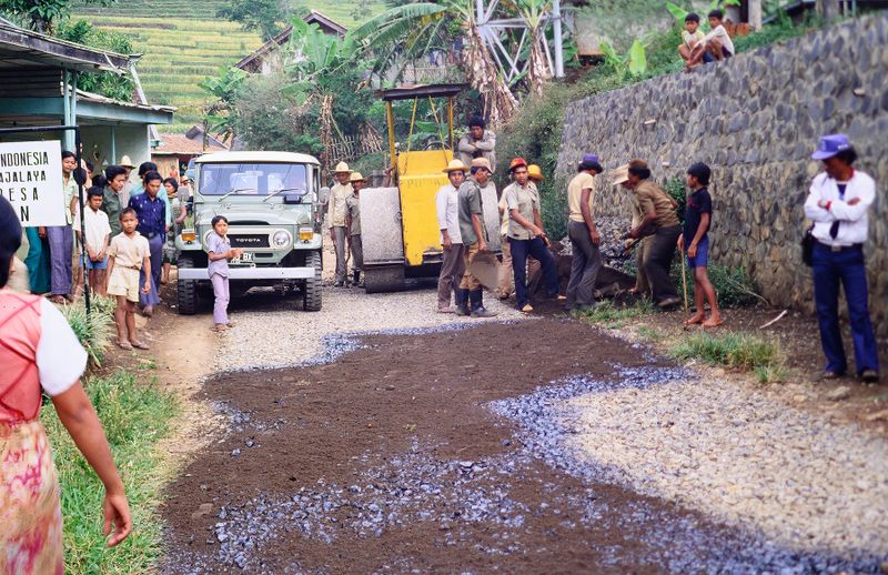 Road repairs - between Paseh and Majalaya