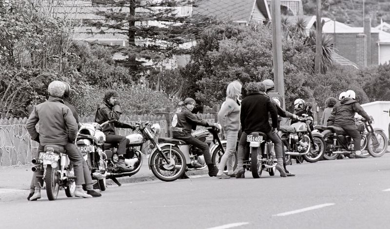 The Boys on bikes - street scene Sumner 1980