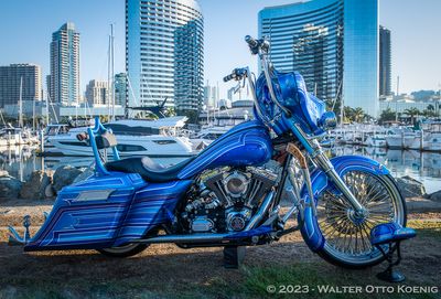 Blue Harley