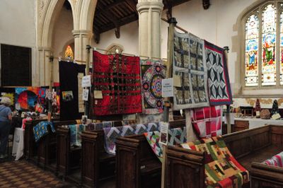 Quilts and Quilting festival at St Andrew's Isleham, UK, in Augusr 2024