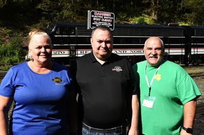 04- Meg Pursel, Russell Scianna, Jr and Plil Banks Reading & Northern at Port Clinton, PA (Sep 26, 2025.JPG