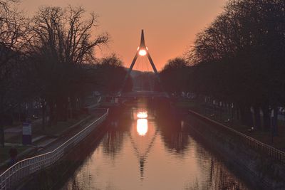 Coucher de soleil sur le Pont de la Fonderie