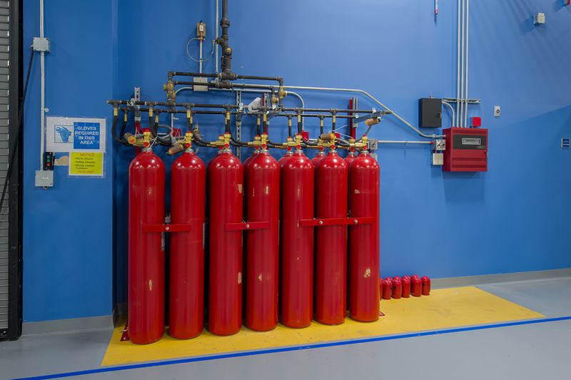 Evergreen Solar Argon Gas Bottles