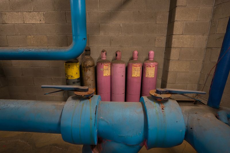 Joe Louis Arena Gas Bottles & Piping
