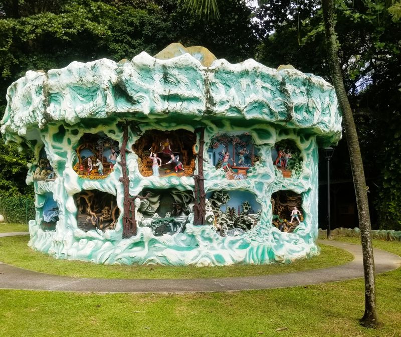 One of the dioramas outside.  Reminded me of a well-frosted cake.