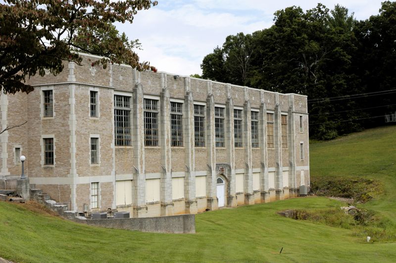 Old AMA gym & start of walk to stone church