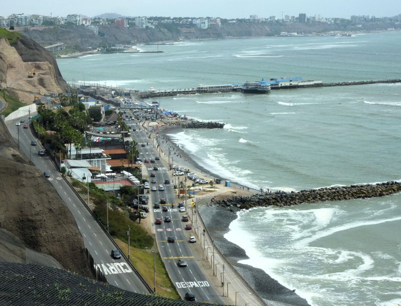  The beach below & Rosa Nautica by H from Malecon walk
