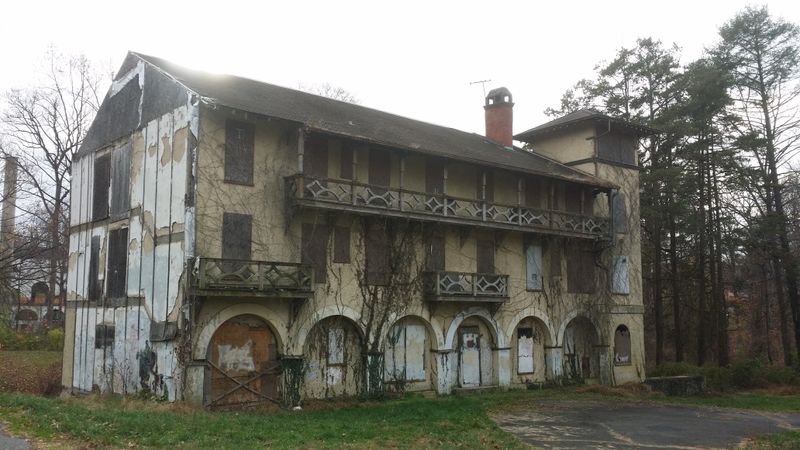 Old building across steps