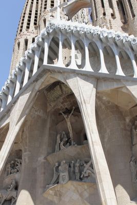  Nativity Facade was the only part finished when Gaudi hit by tram & died