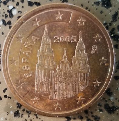 Several Spanish euro cent coins feature the Cathedral