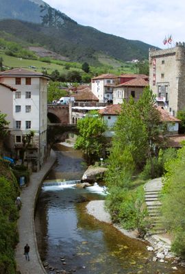 Then we were taken to town of Potes for lunch. This was view right near our table.