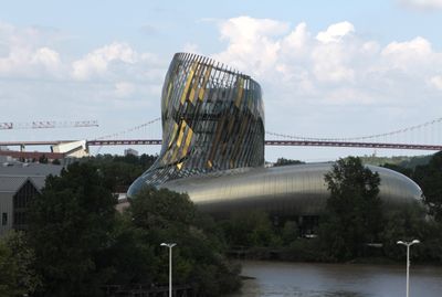 We left Bordeaux about 5 on second day (view of Cite from water)