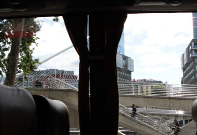 Back to the port: I saw Calatrava's Zubrizuri footbridge from the bus