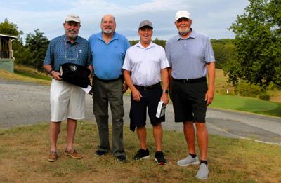 I was told the winning team shot 17 under par, but I have my doubts. (Jorge Rovirosa, Howard Rosenthal, Herb Maher, Gary Cripps)