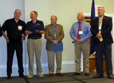 Tom Del Valle, Gordon Metz & Steve Trent received their 2nd Alumni Medals (oak leaf cluster)