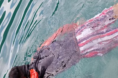 Our guide Dalton - a certified diver, was a hero.  He swam to her, dived under, & retrieved her cell phone.