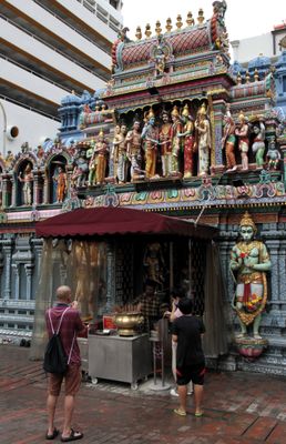 On one of our tours, we saw part of the Sri Krishnan temple