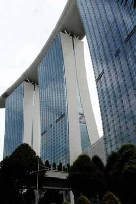 We were taken to the Marina Bay Sands Hotel & complex, daytime