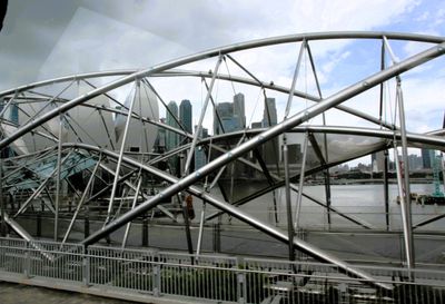 On a walk later that day, I walked over the Helix Bridge.