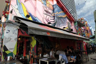 Arab St/Bali Lane area was jammed with people