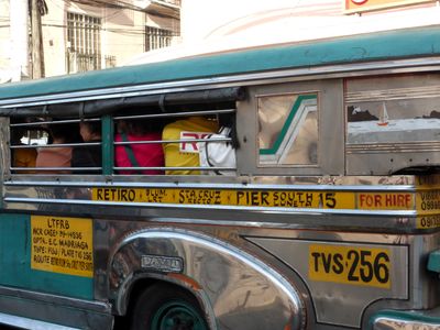 Bus near Berth 15 Manila South Pier