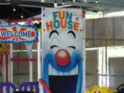 The remnants of an old fun house