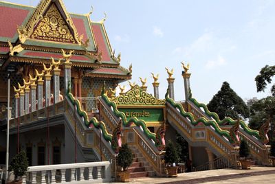  Twin stairways at a Wat Krom building