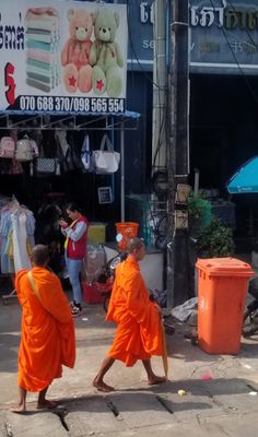  Monks near the market