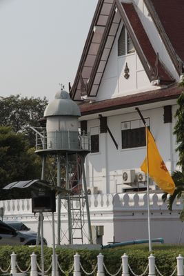 I spotted an old lighthouse at the Royal Thai Navy complex.  But I could find no info on the lighthouse.