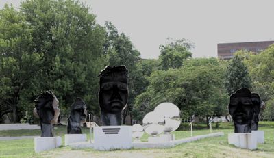 The back of each face was completely different from the front.