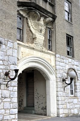 Eagle above door