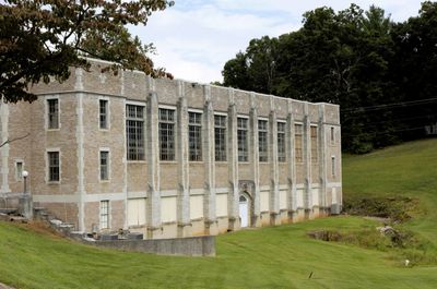Old AMA gym & start of walk to stone church