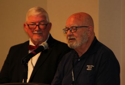 BJ D'Orsay accepts award for his work