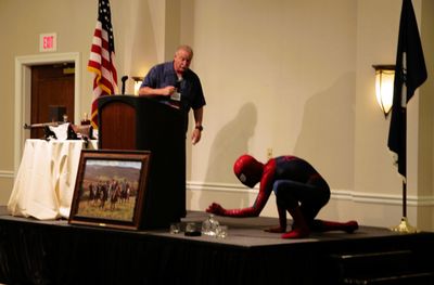 Spiderman disrupts the program