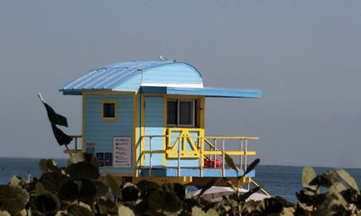 Better view of lifeguard tower 5th St.