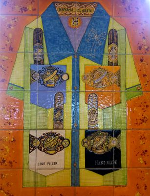 Mosaic shirt.  Hopped on the slow as molasses trolley to go to Versailles for dinner. 
