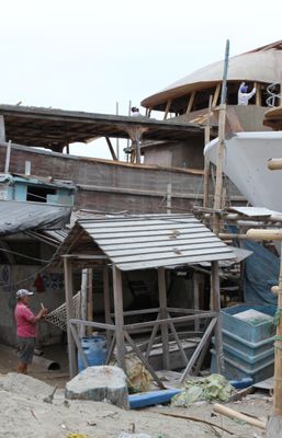 We joined 8 others on a Taste of Ecuador tour by Narwell Tours. First stop was waterside to see shipbuilding.