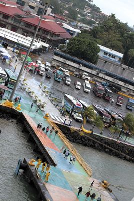View from ship at pier