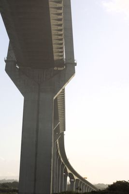 I woke up as we were going under the Atlantic Bridge.