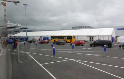 Reykjavik's Skarfabakki Port: A new port terminal is being built.  The tents were functional & check-in was fast. 