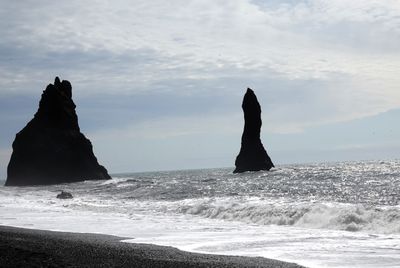 Dyrholaey sea stacks & water