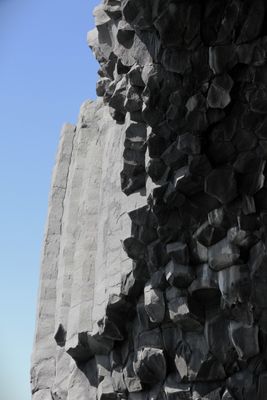 Reynisfjara layers of lava rocks