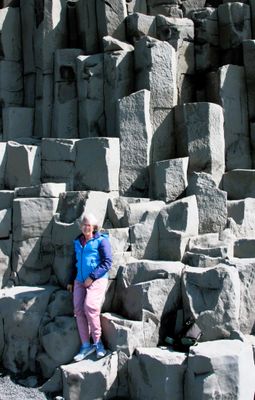 Ruth went only tiny way up on those basalt columns
