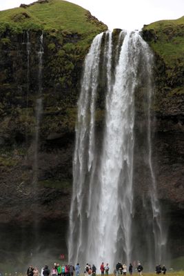 Seljalandsfoss was first waterfall we visited.  Wow!