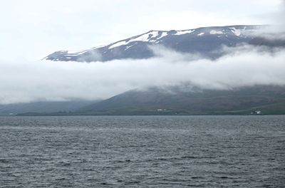 We avoided the pricey pay-online toll tunnel again, with great views on the way back to Akureyri.