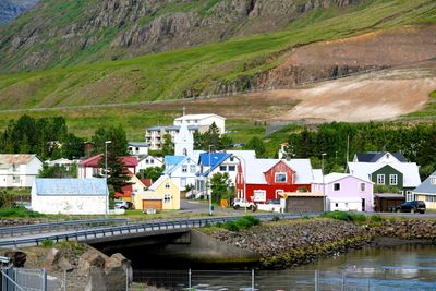 We woke up in Seydisfjordur, with the town right before us