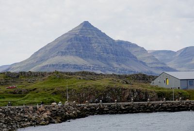 Bulandstindur mountain with Eggin i Gledivik barely visible in front