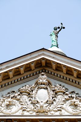 Court House with Lady Justice 