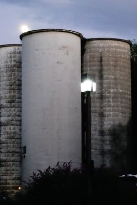 Grain silos at Mill evening 